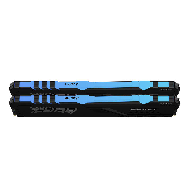 Memoria Ram Kingston Ddr4 16gb 3200mhz Cl16 Dimm Kit Of 2 Fury Beast Rgb