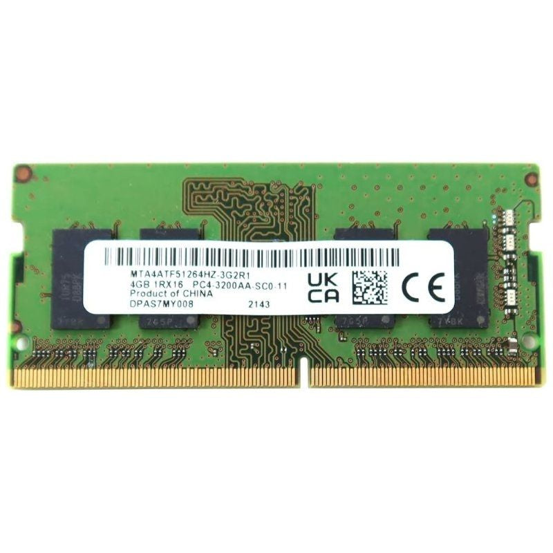 Memoria Ram Micron Mta4atf51264hz-3g2r1 4gb Ddr4 3200mhz 1.2v Cl22 Sodimm