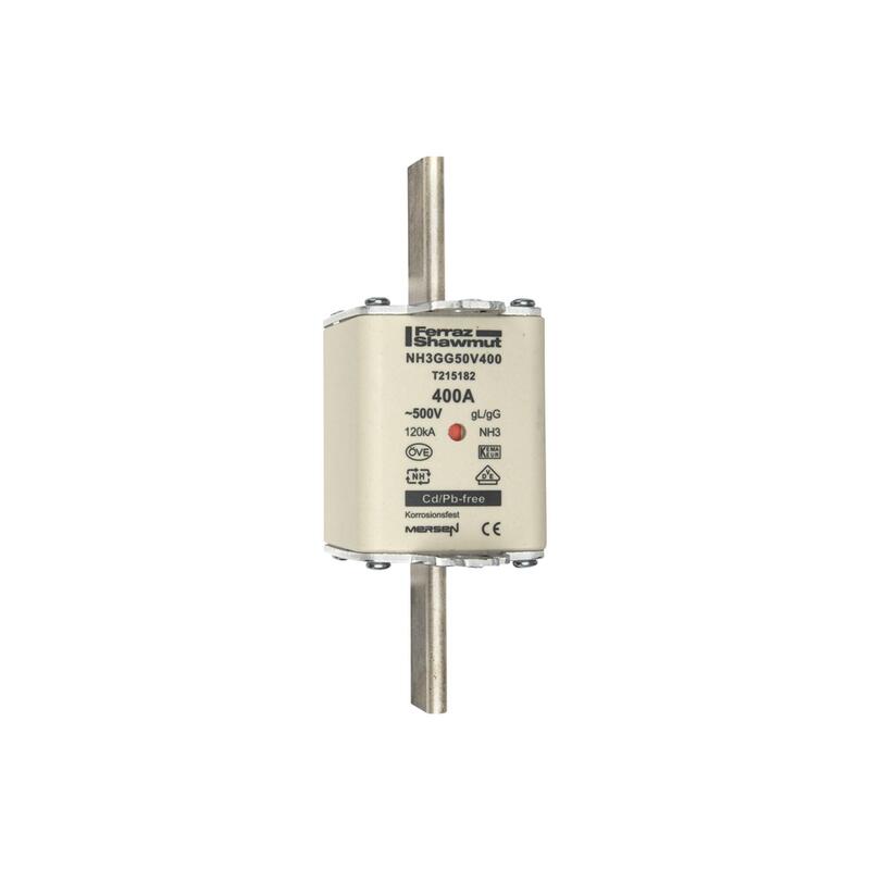 Mersen 1b383.000000 Nh3 400a Gg 500v Fusible Nh Sf Bajo Tensión