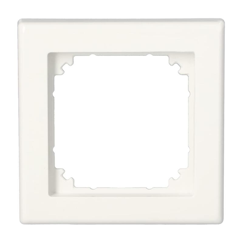 Merten 1-Vías Tomas De Corriente Marco Blanco 8.1 X 8.1 Cm