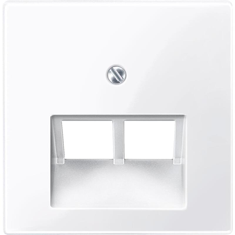 Merten 2961 25 Placa Central 2f Para Uae-Inserto Blanco Activo Brillante