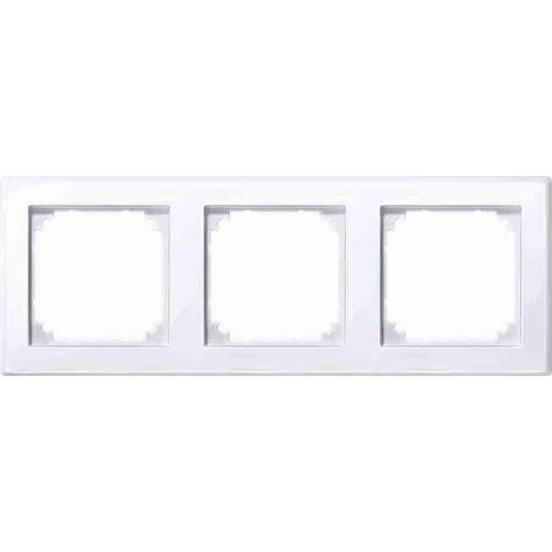 Merten 3-Vías Tomas De Corriente Marco Blanco 22.3 X 8.1 Cm
