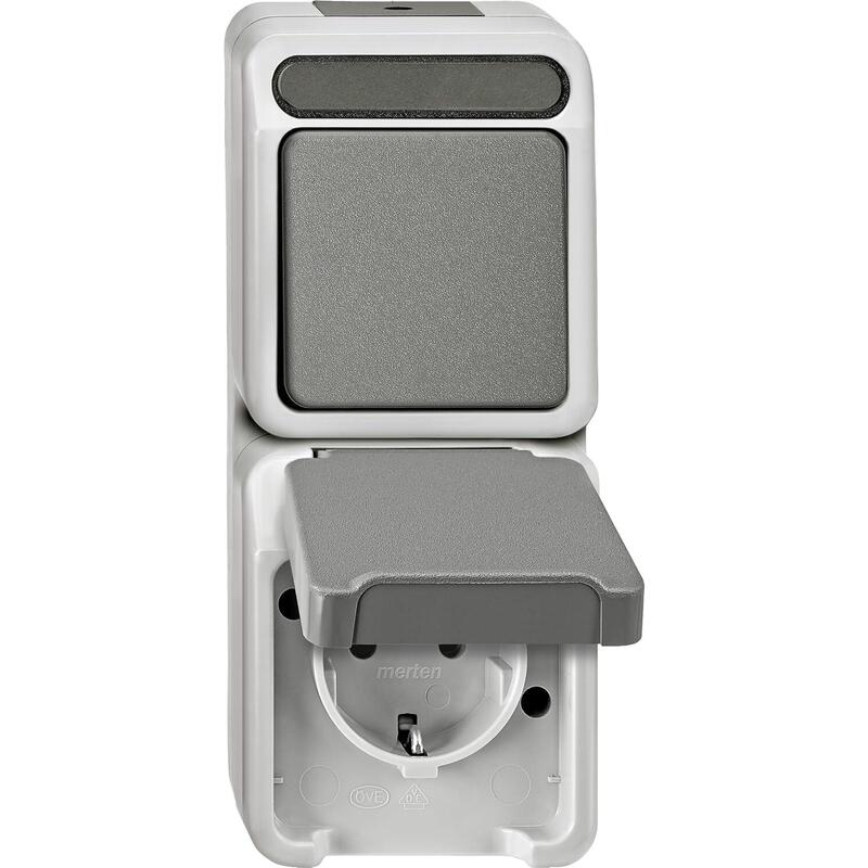 Merten Meg3495-8029 Kombination Schuko-Conmutador