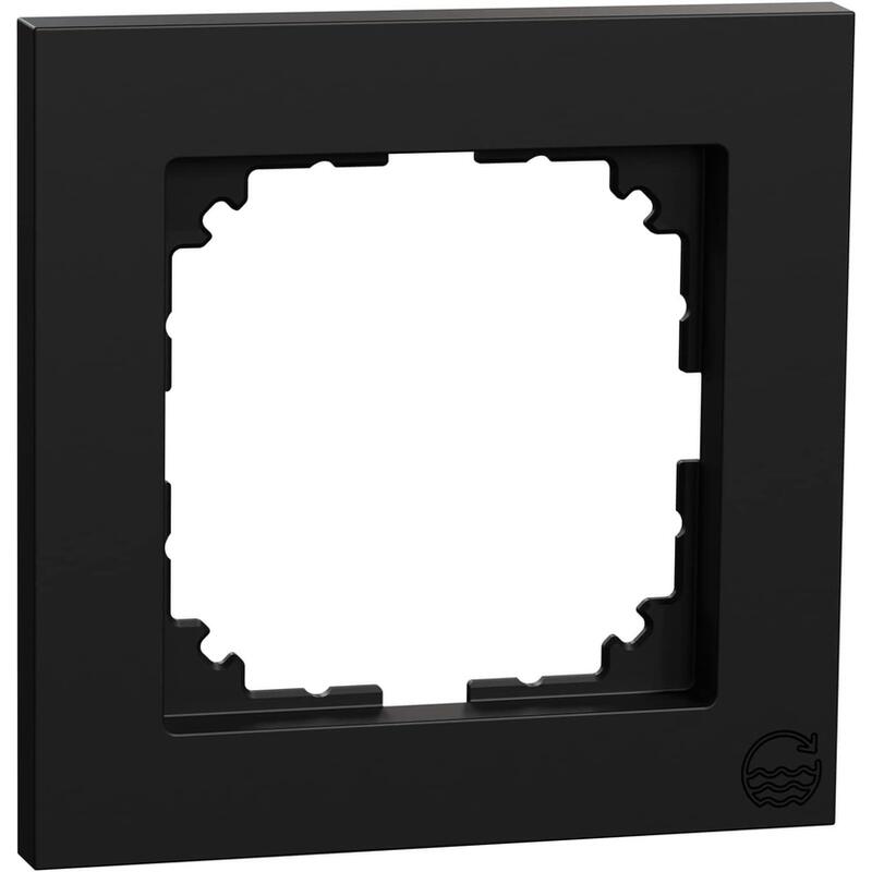 Merten Meg4010-3603 M-Pure-Marco, 1vías, Negro Mate, M-Pure
