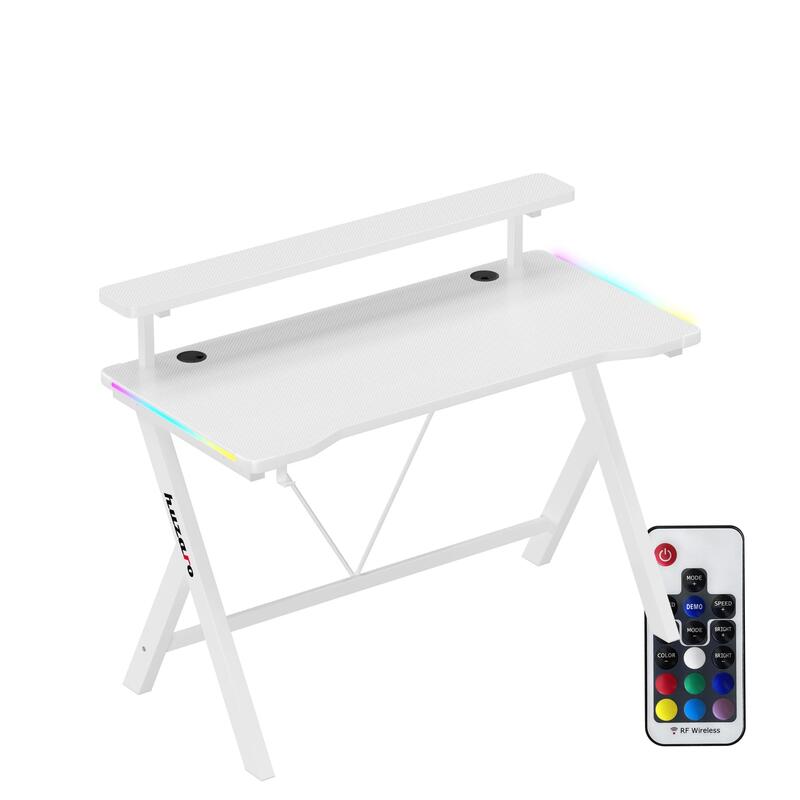 Mesa Gaming Biurko Huzaro Hero 1.9 Rgb White