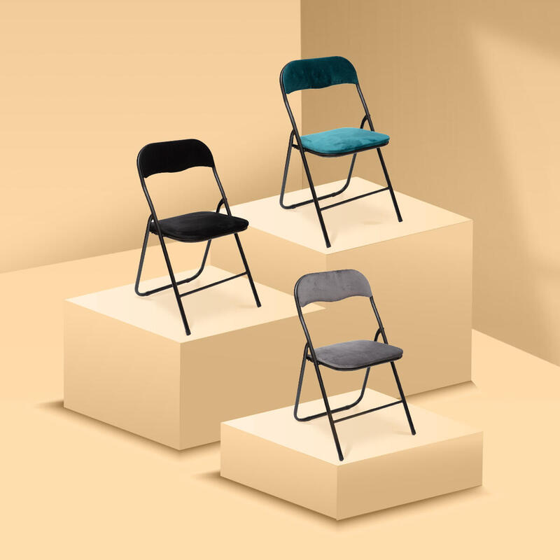 Mesa Plegable Negra 60x60x75cm