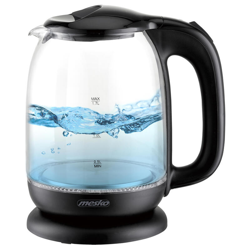 Mesko Ms 1302b Hervidor De Vidrio, Negro