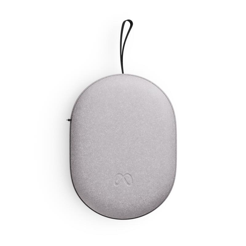 Meta Estuche Duro Para Cascos De Realidad Virtual Fieltro Reciclado Gris Claro Negro Pizarra Para Meta Quest 3 Quest 3s