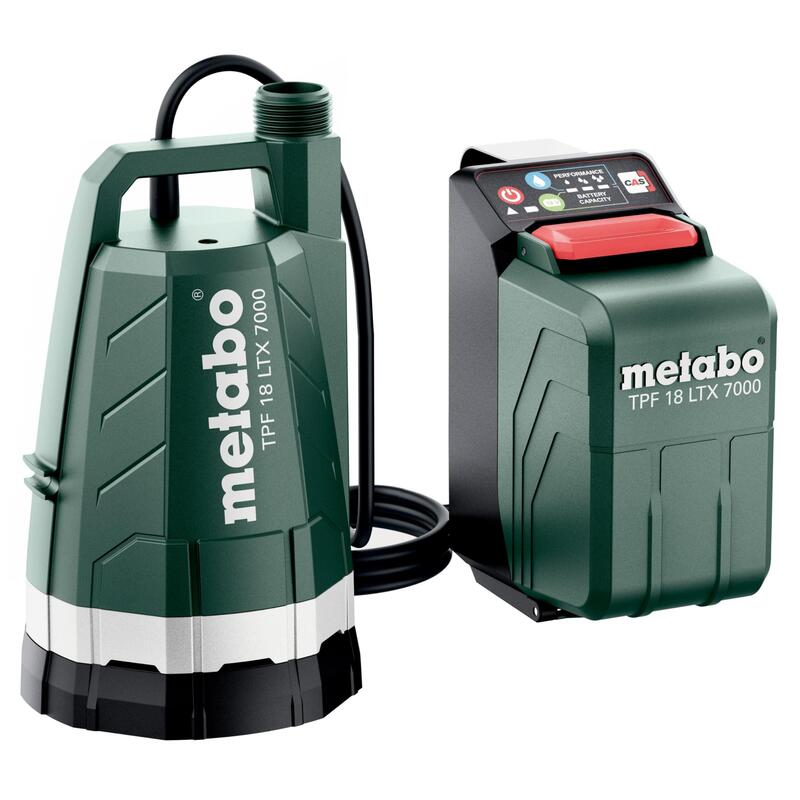 Metabo Tpf 18 Ltx 7000 (601748850) Akku-Tauchpumpe, Tauch- / Druckpumpe (Negro/Verde, Ohne Akku Und Ladegerät) 601748850