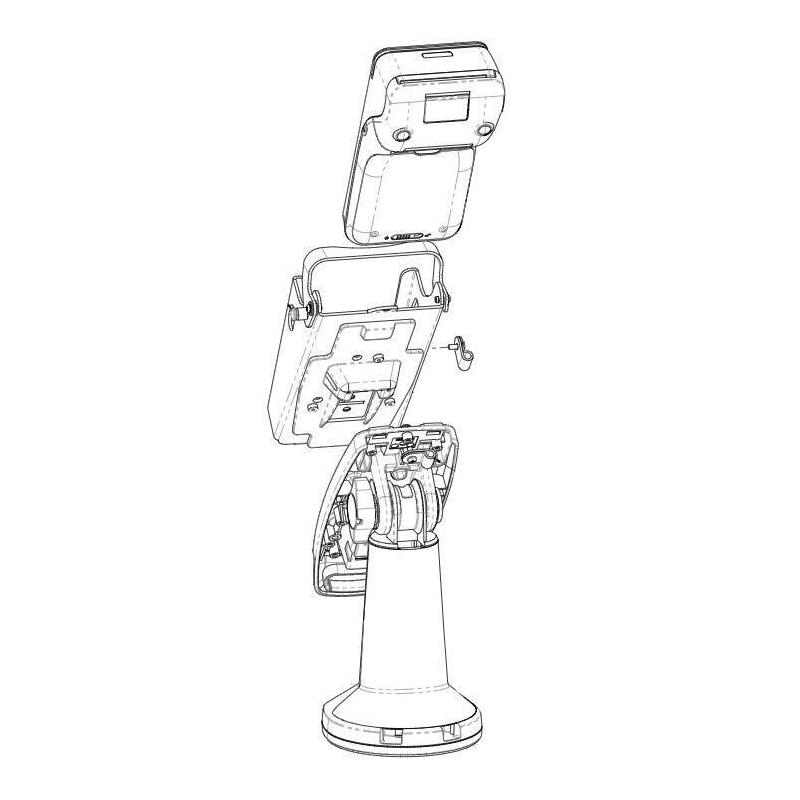 Metal Flexipole Backplate For  Pax A920 Pro Payment Terminal