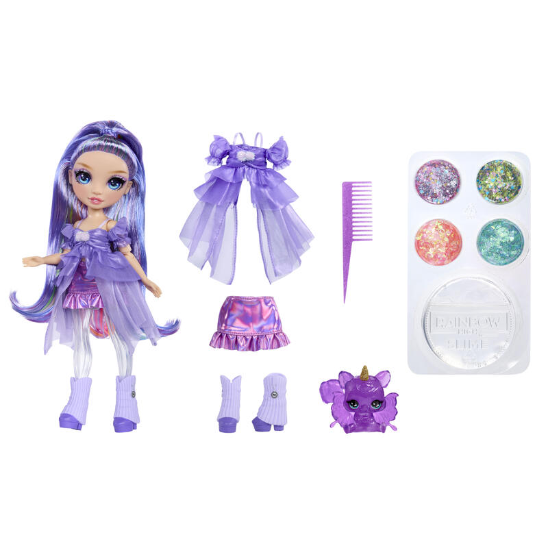 Mga Entertainment Rainbow High Shimmers With Slime - Violet, Muñecos