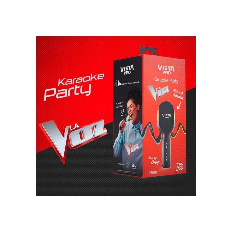 Micro+Altavoz Karaoke Party La Voz