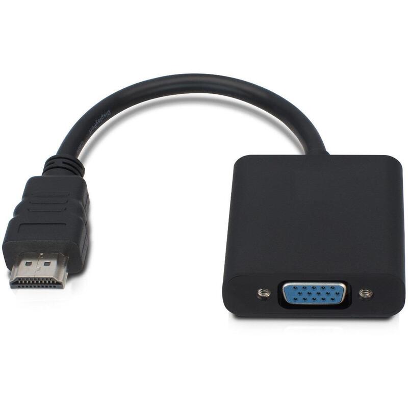 Microconnect Hdmvga1b Adaptador De Cable De Vídeo 0,15 M Hdmi Tipo A [Estándar] Vga [D-Sub] Negro