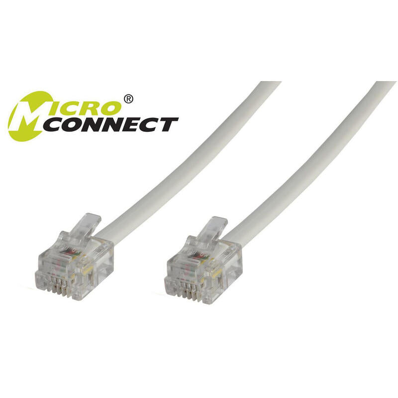 Microconnect Rj12/Rj12 2m Blanco