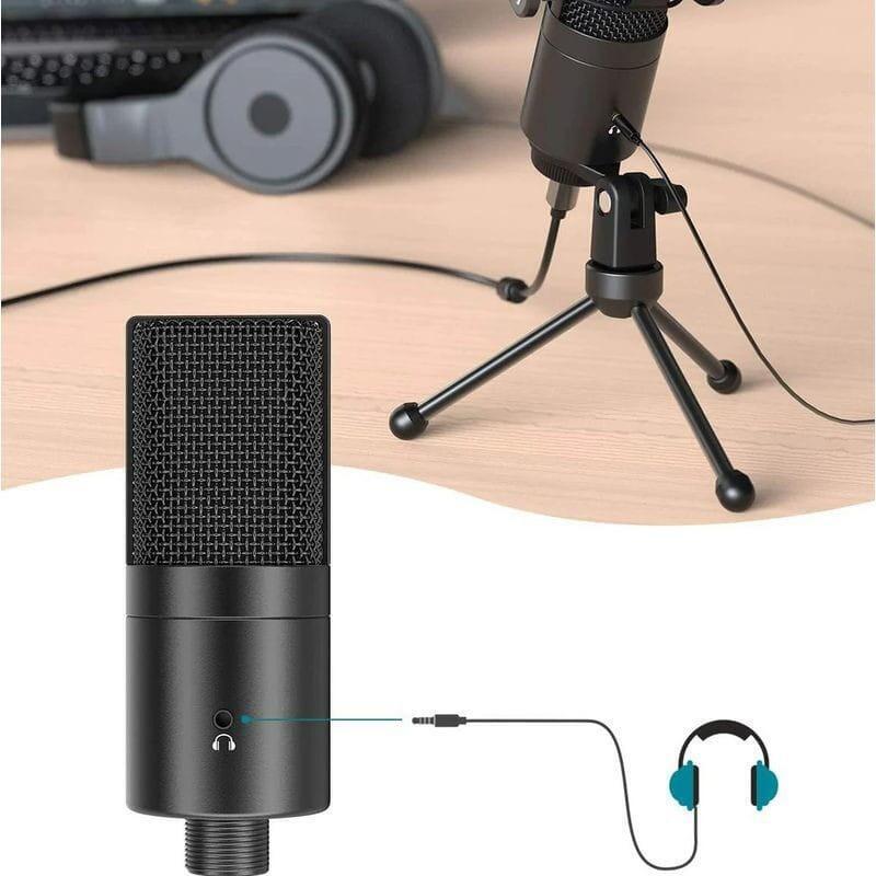 Micrófono Fifine K683a Usb Para Grabación Y Transmisión En Pc Y Movil