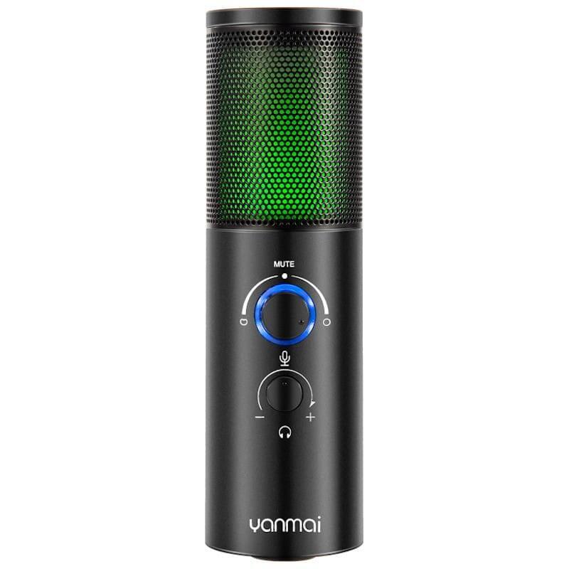 Micrófono Gaming Yanmai Q18 Rgb Streaming/Estudio