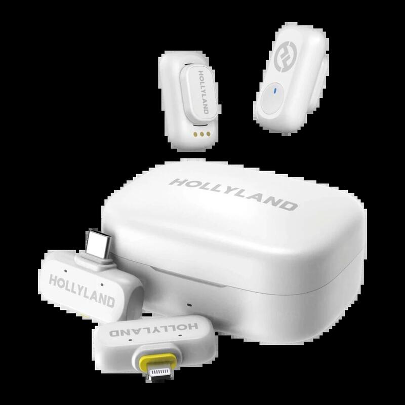 Micrófono Hollyland Lark A1 Combo Solapa Inalámbrico Omnidireccional Blanco