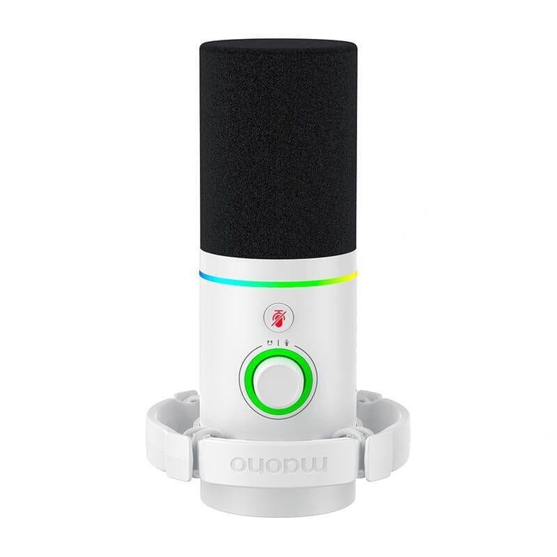 Micrófono Maono Pd200x Rgb Blanco  Usb Para Grabación Y Transmisión En Pc