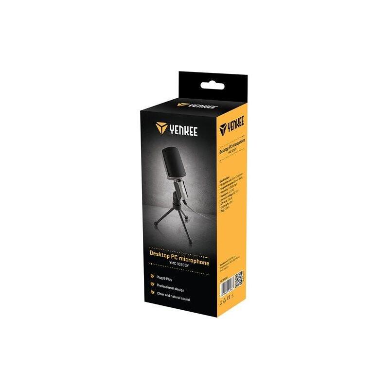 Micrófono Para Pc Yenkee Ymc 1020gy, 50 Hz-16 Khz, -30 Db, 2,2 Kohm