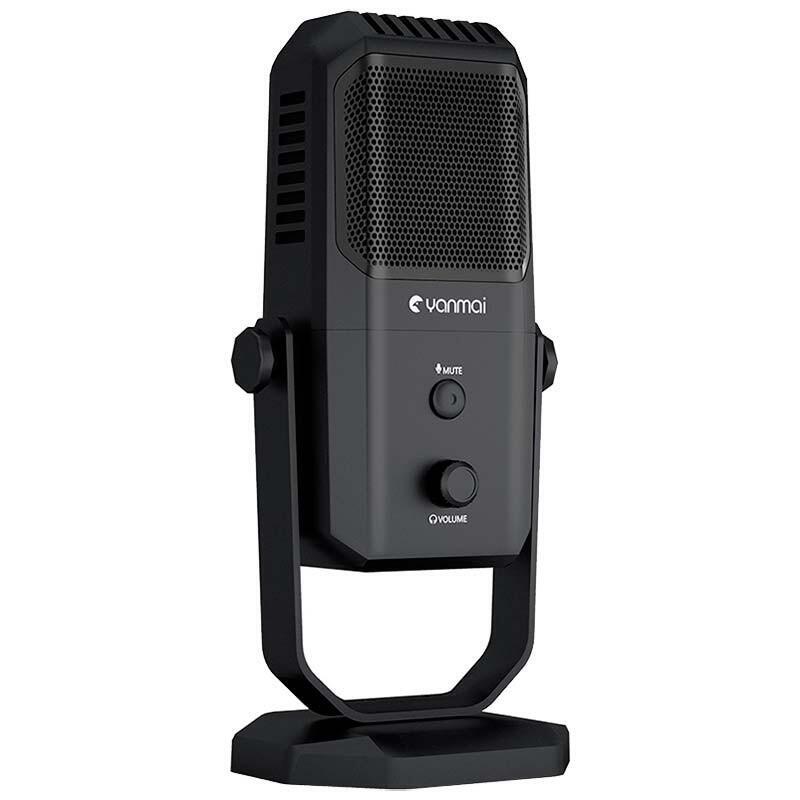 Micrófono Yanmai Sf-900 Usb Negro Para Grabación Y Transmisión En Pc