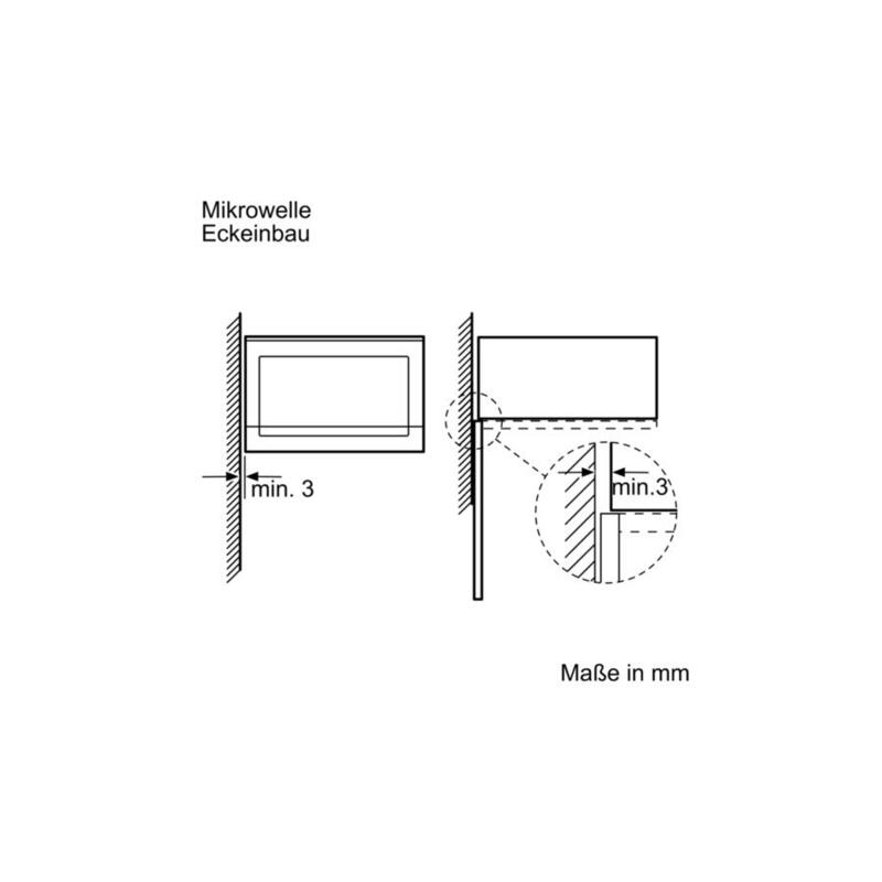 Microondas Integrable Bosch Bfl520ms0 Capacidad 20l Color Cristal Negro/Inox Sin Marco