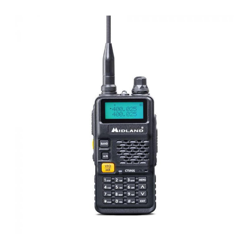 Midland Ct590 S Two-Way Radios 128 Canales Vhf 114 - 146 Uhf 430 - 440 Negro