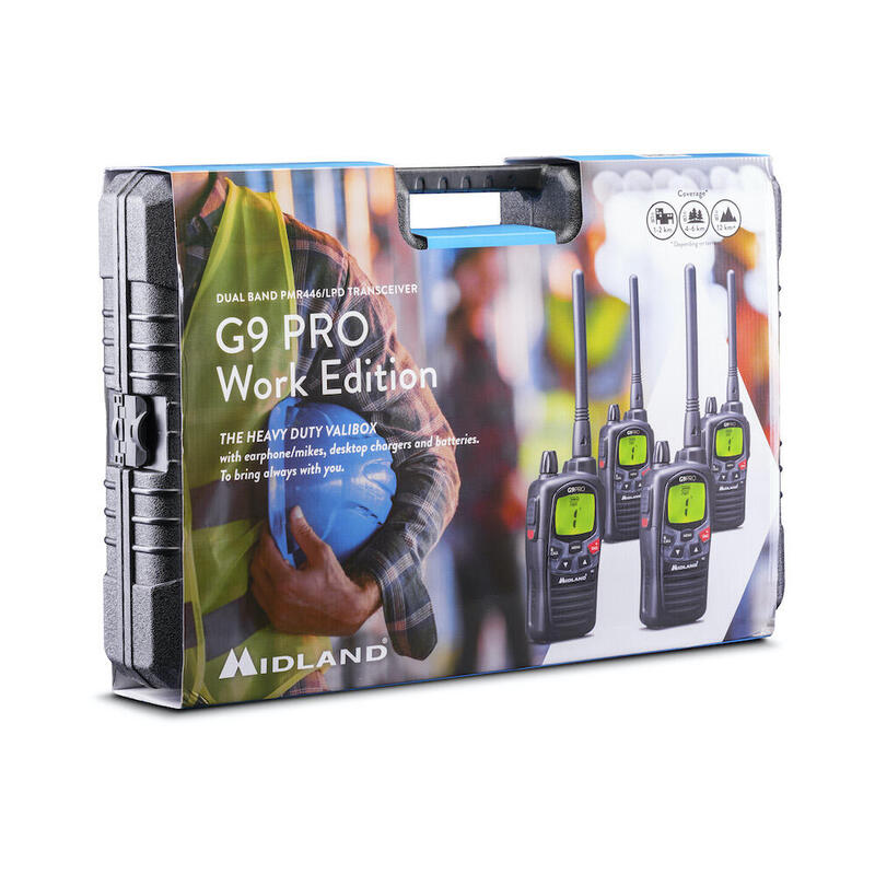 Midland G9 Pro 4er Kofferset, Pmr446