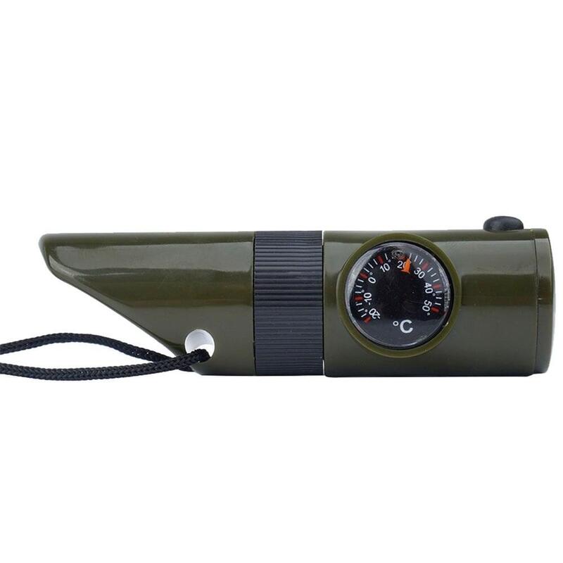 Mil-Tec Silbato De Supervivencia 6 En 1 Oliva