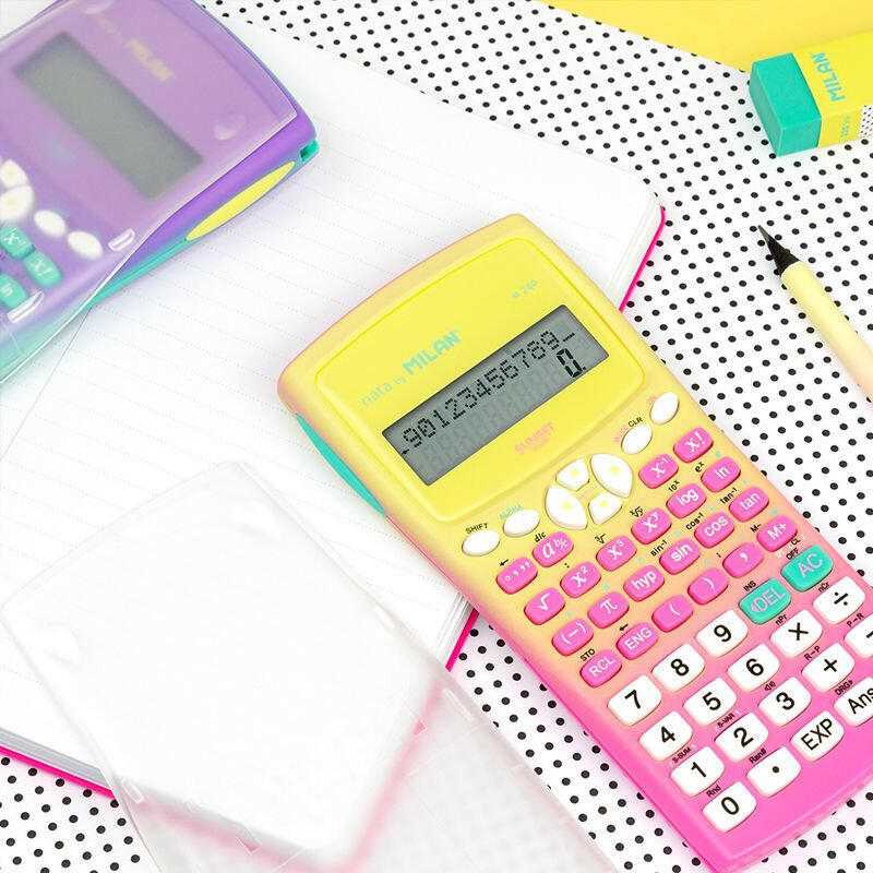 Milan Calculadora Científica M240 Sunset Blister Rosa