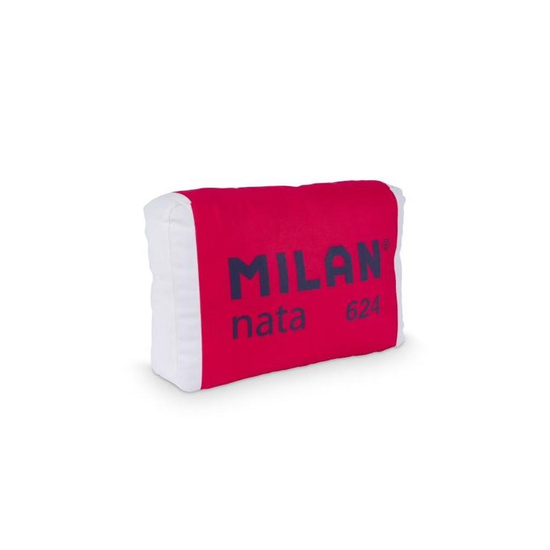 Milan Cojin Con Forma De Goma Milan Nata 624 - Terciopelo Mate - 47.5x31.5x11.5cm - Rojo