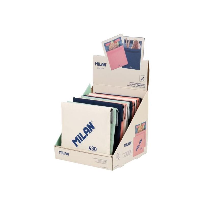 Milan Coleccion 430 Expositor Con 12 Bolsas Isotermicas Porta Alimentos 0.3l - Forro Interior Isotermico - Colores
