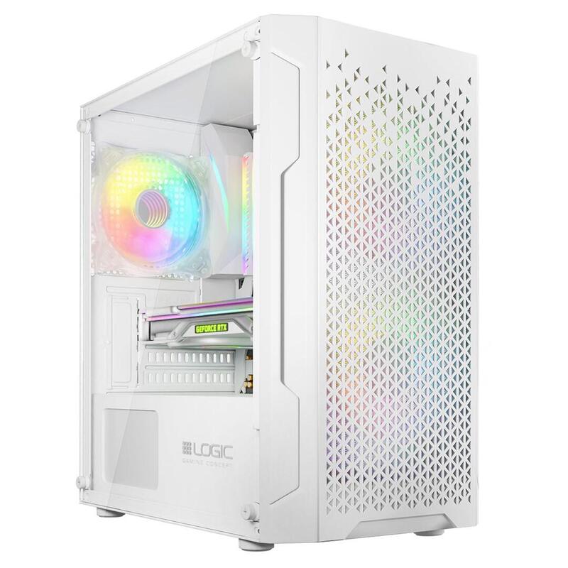 Mini Caja Logic Aramis Argb  Usb 3.0 Blanco