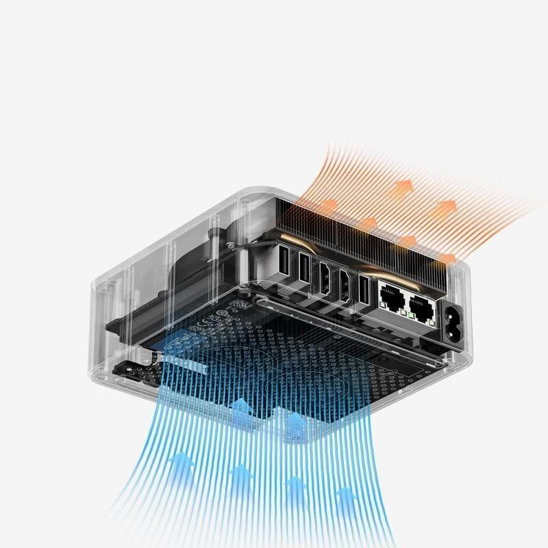 Mini Pc  Beelink Eqr6-D5 Amd Ryzen 5 6600h/16gb/500gb Ssd/Windows 11 Pro Gris