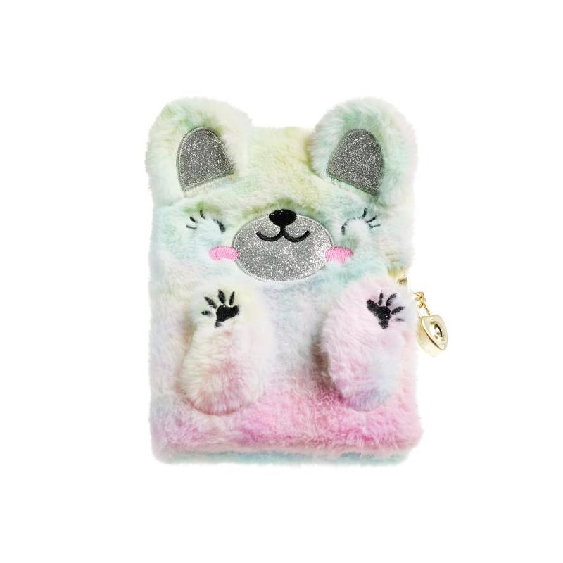 Miquel Rius Back2fun Diario Secreto Peluche Oso Arcoiris - 80 Hojas Rayadas De Papel 80gr - Cierre Con Llave