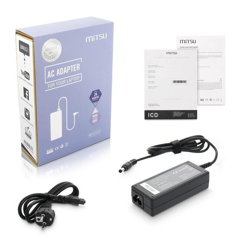 Mitsu Cargador 19v 3.42a (5.5x2.5) - Asus, Toshiba, Lenovo, Msi, Etc 65w