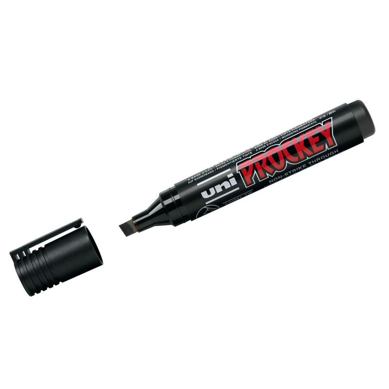Mitsubishi Marker Uni Prockey Keilspitze Negro