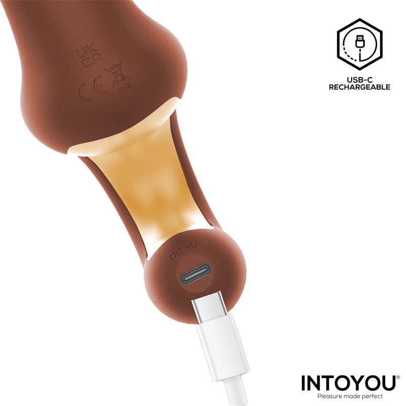 Mocca Vibrador Con Thrusting Y Mango Ergonómico Usb