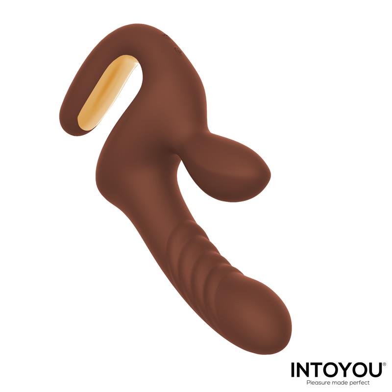 Mocca Vibrador Con Thrusting Y Mango Ergonómico Usb