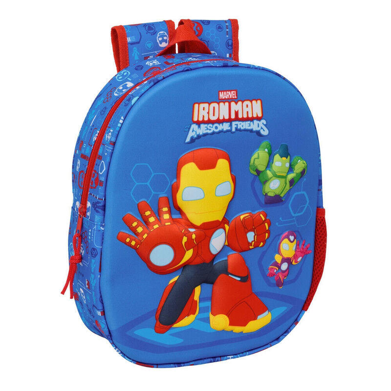 Mochila 3d Iron Man Marvel 33cm