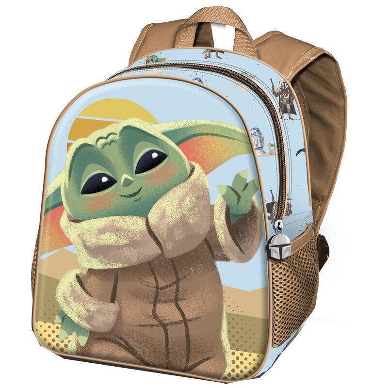 Mochila 3d Say Hi Grogu The Mandalorian Star Wars 31cm