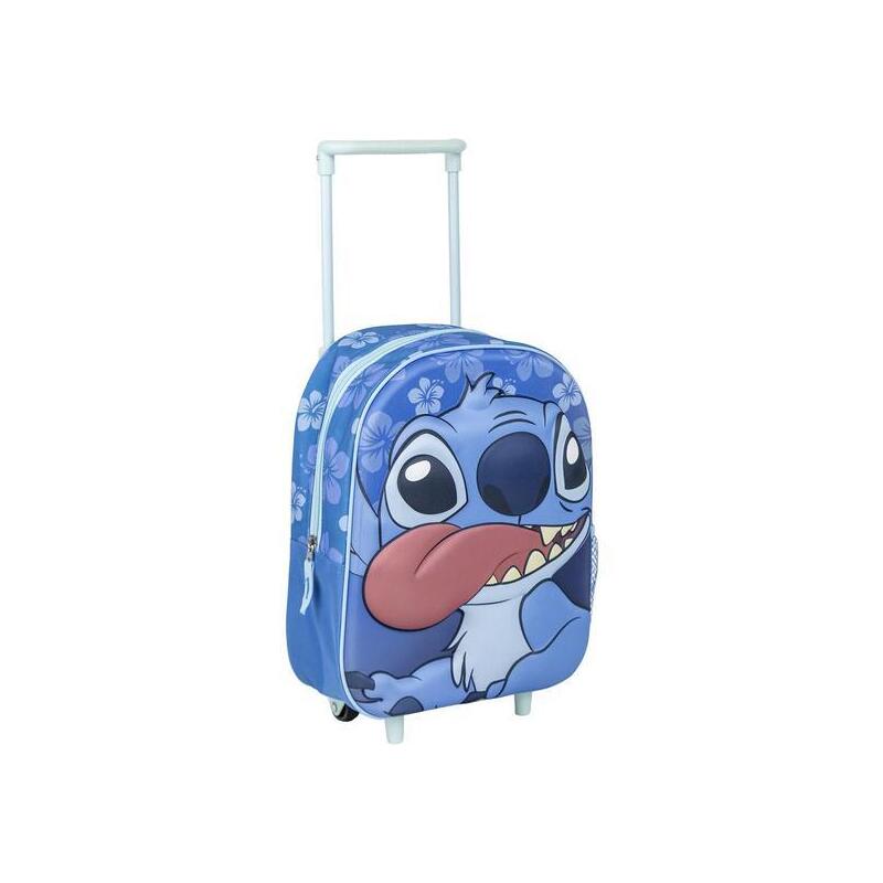 Mochila Infantil Trolley 3d Stitch