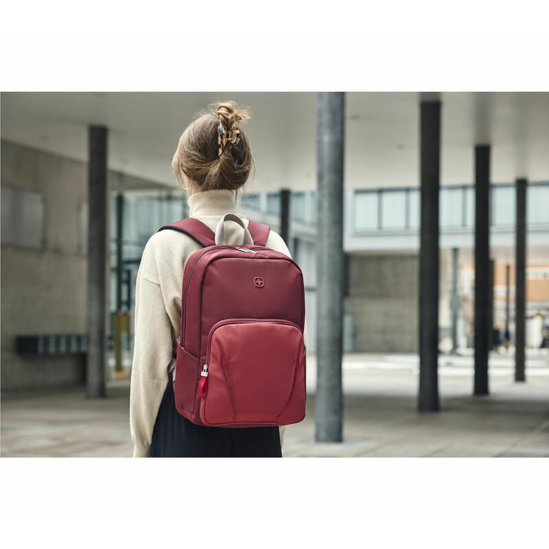 Mochila  Para Portátil Wenger Motion, Rojo Vino, Hasta 40,6 Cm (16") 612546