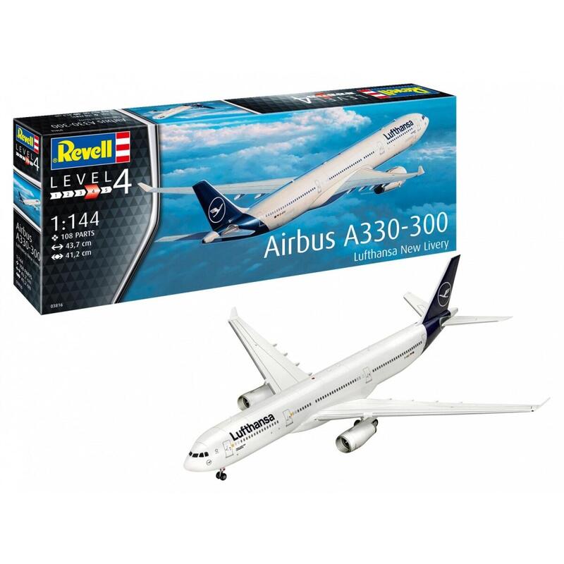 Model De Plástico Avión Airbus A330-300 Lufthansa 1/144