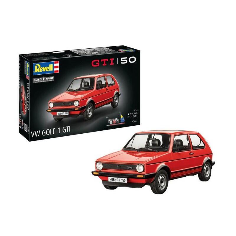 Model De Plástico Coche Vw Golf1 Gti 50 Years 1:24