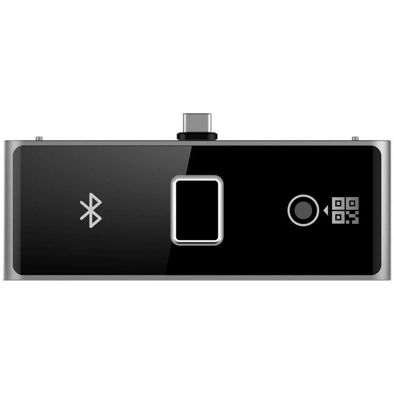 Módulo Periférico Para Terminal De Reconocimiento Facial De La Serie Ds-K1t673. Funciones De Huella Digital, Bluetooth Y Código Qr