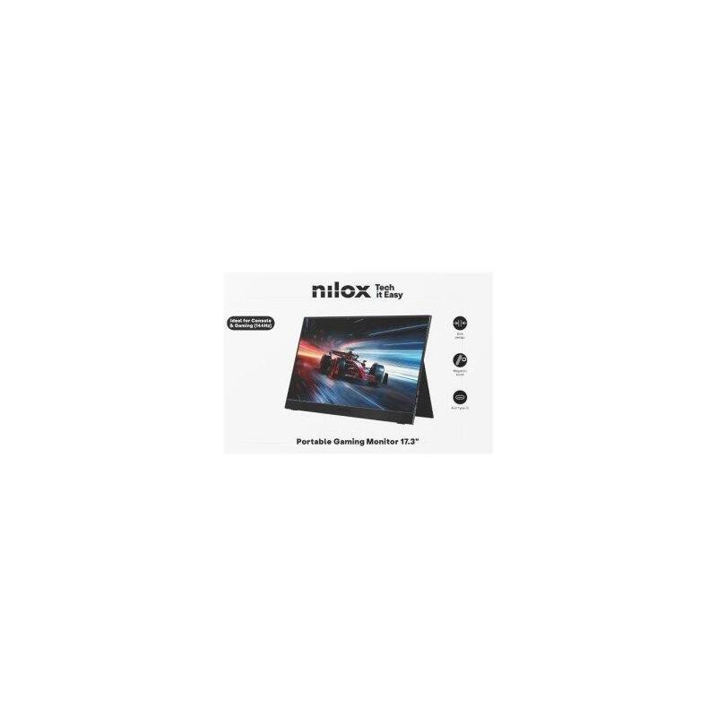 Monitor 17,3" Portable Usb-C Mini-Hdmi Nilox Nxmp17fhd1441 Ips Fhd 144hz 0ms Color Negro