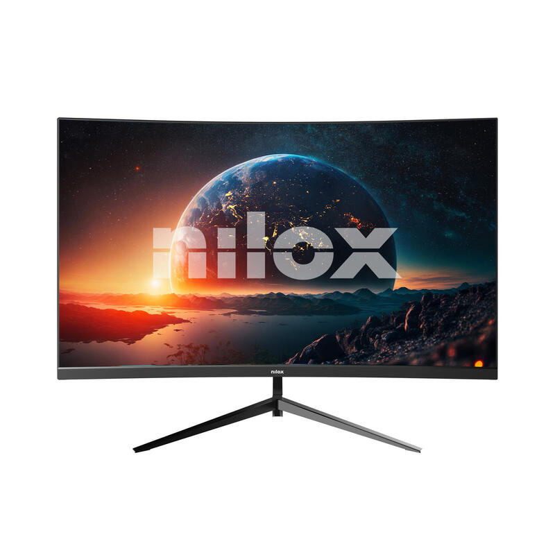 Monitor 27" Curvo Dp Hdmi Nilox Nxm27crv2402 Va Fhd 240hz 1ms 250cd/Mâ² Vesa 100x100