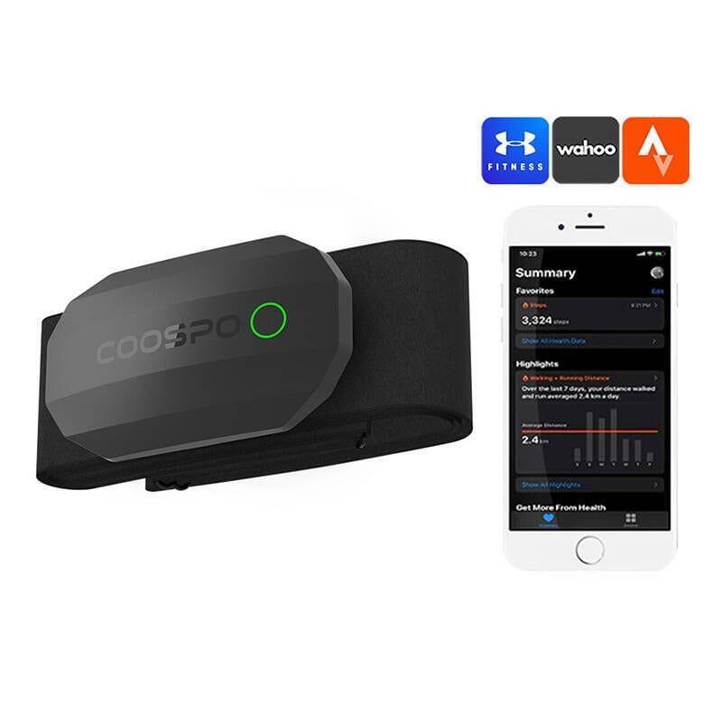 Monitor Coospo H808s-B Ble/Ant+ Negro  De Frecuencia Cardíaca Para El Pecho