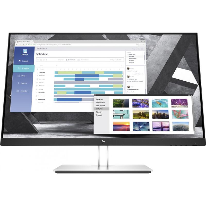 Monitor Hp E27q G4 27inch Ips Qhd - E27q G4, 68.6 Cm [27], 2560 - X 1440 Pixels, Quad Hd, 5 Ms, Black, Silver - Warranty: 12m