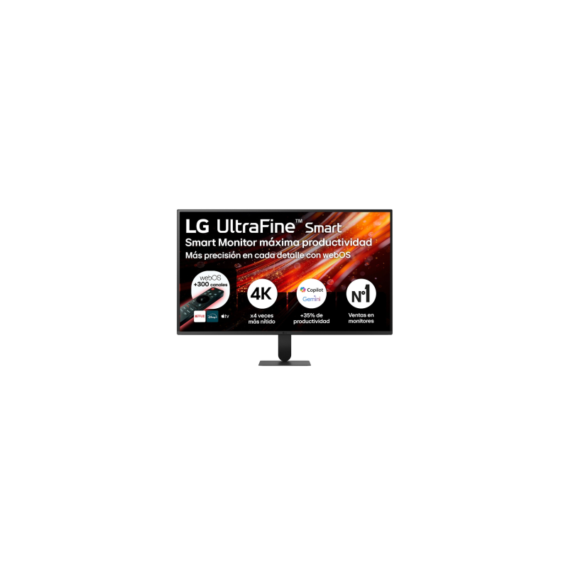 Monitor Lg 31,5", Panel Va, Tasa De Refresco 60hz, Tiempo De Respuesta 5ms (Gtg) Resolucion Uhd (3840x2160) Webos26, Hdmi